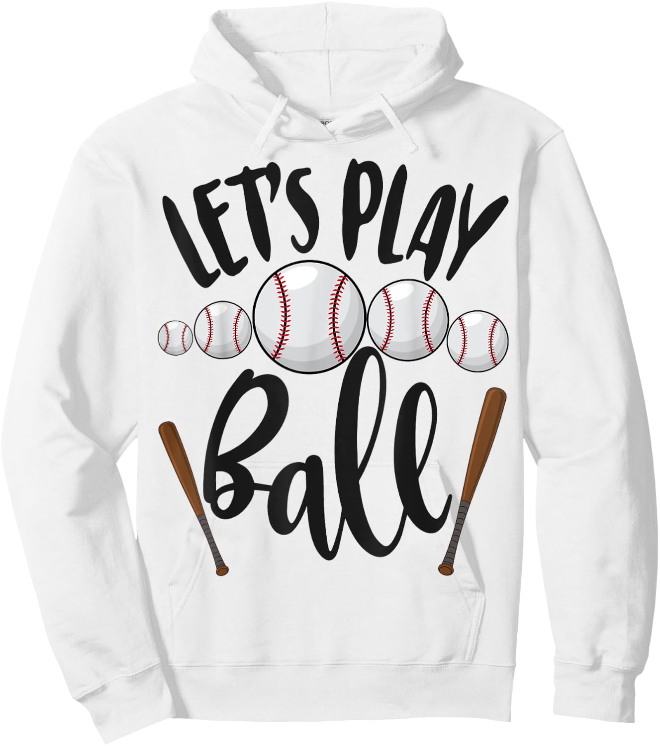 Let's Play Ball Sport Baseball Sports Sport Men Women Funny Hoodie - Hoodie | White