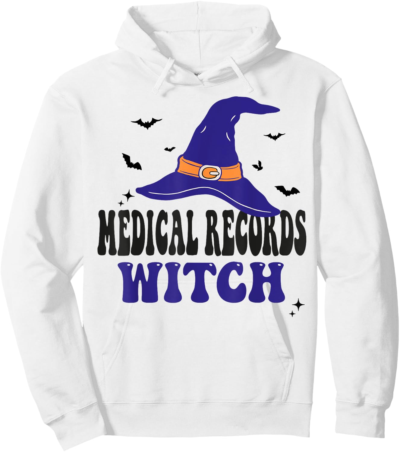 Medical Records Witch Halloween Funny Matching Group Costume Hoodie - Hoodie | White