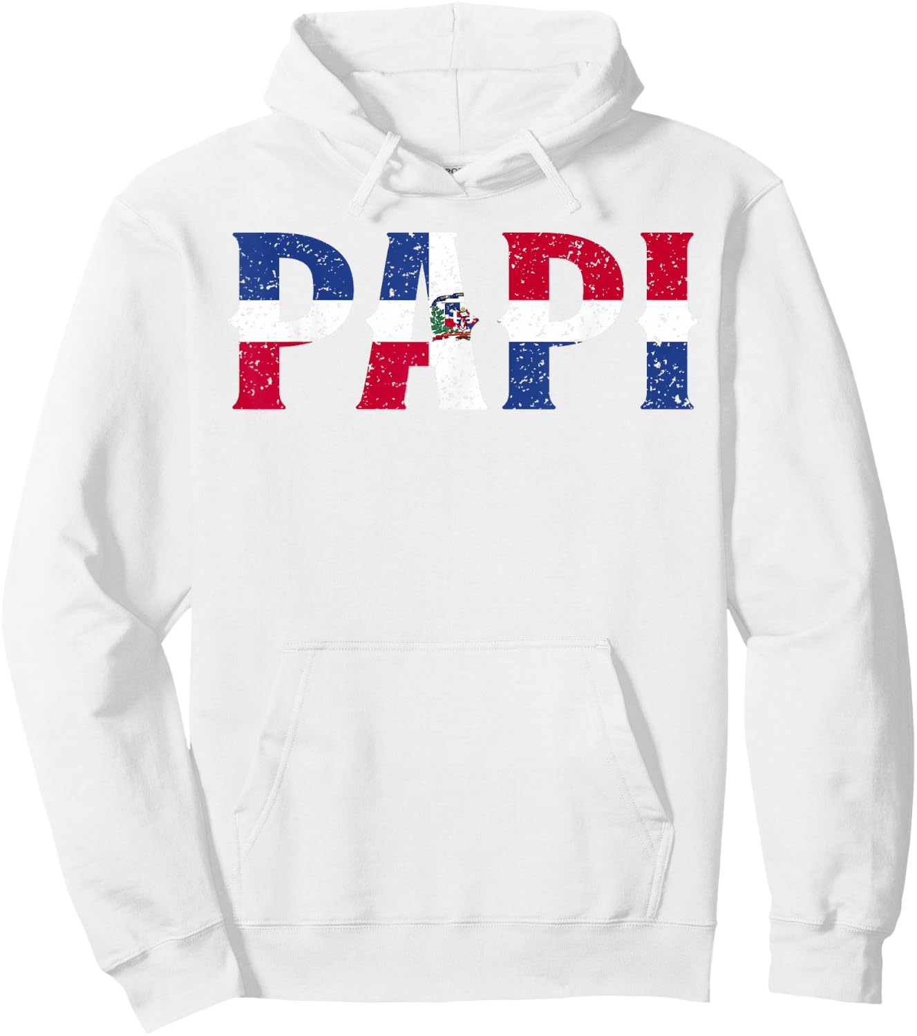 PAPI Dominican Republic Flag Father's Day Patriotic Pride Hoodie - Hoodie | White