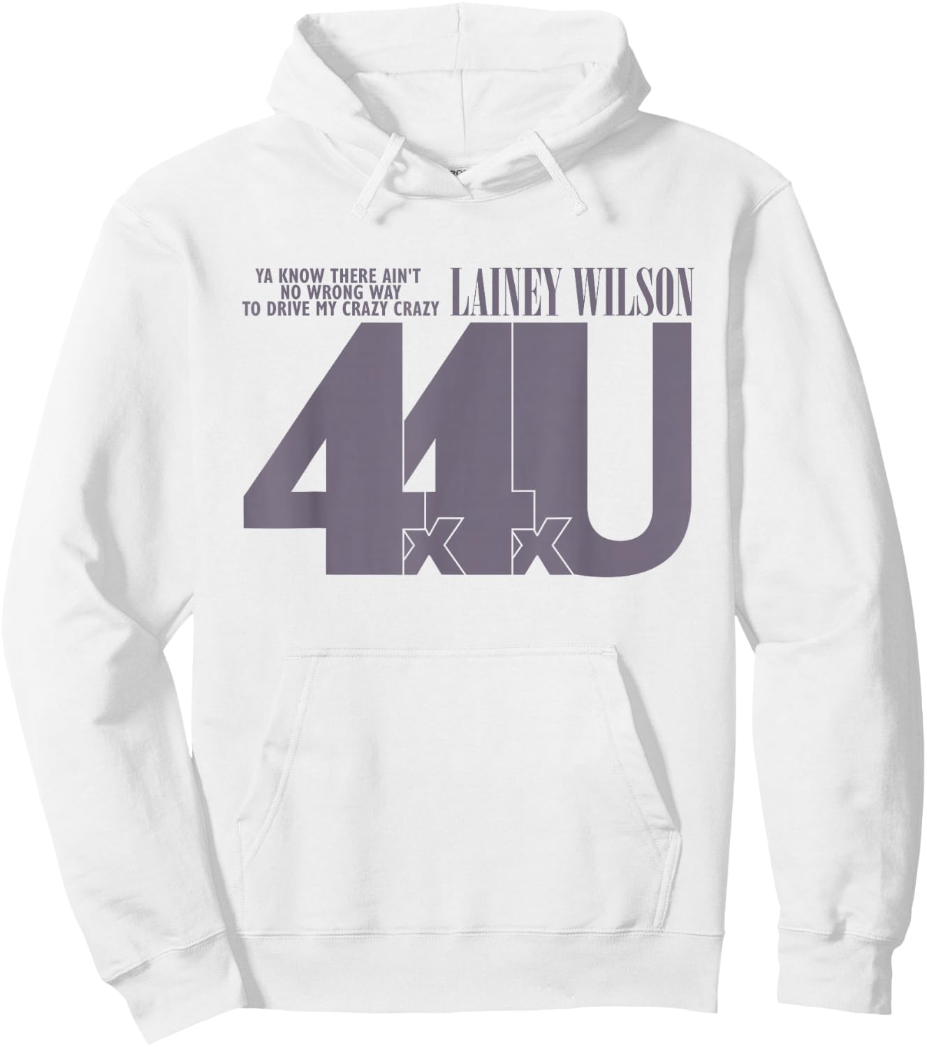Lainey Wilson - 4x4xU Hoodie - Hoodie | White