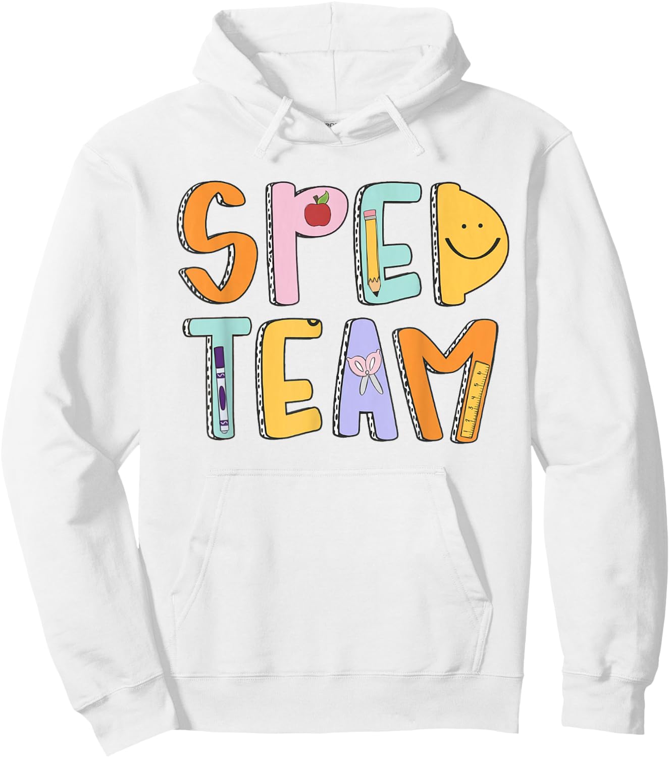 Women Special Education Teacher Back To School SPED Team Hoodie - Hoodie | White