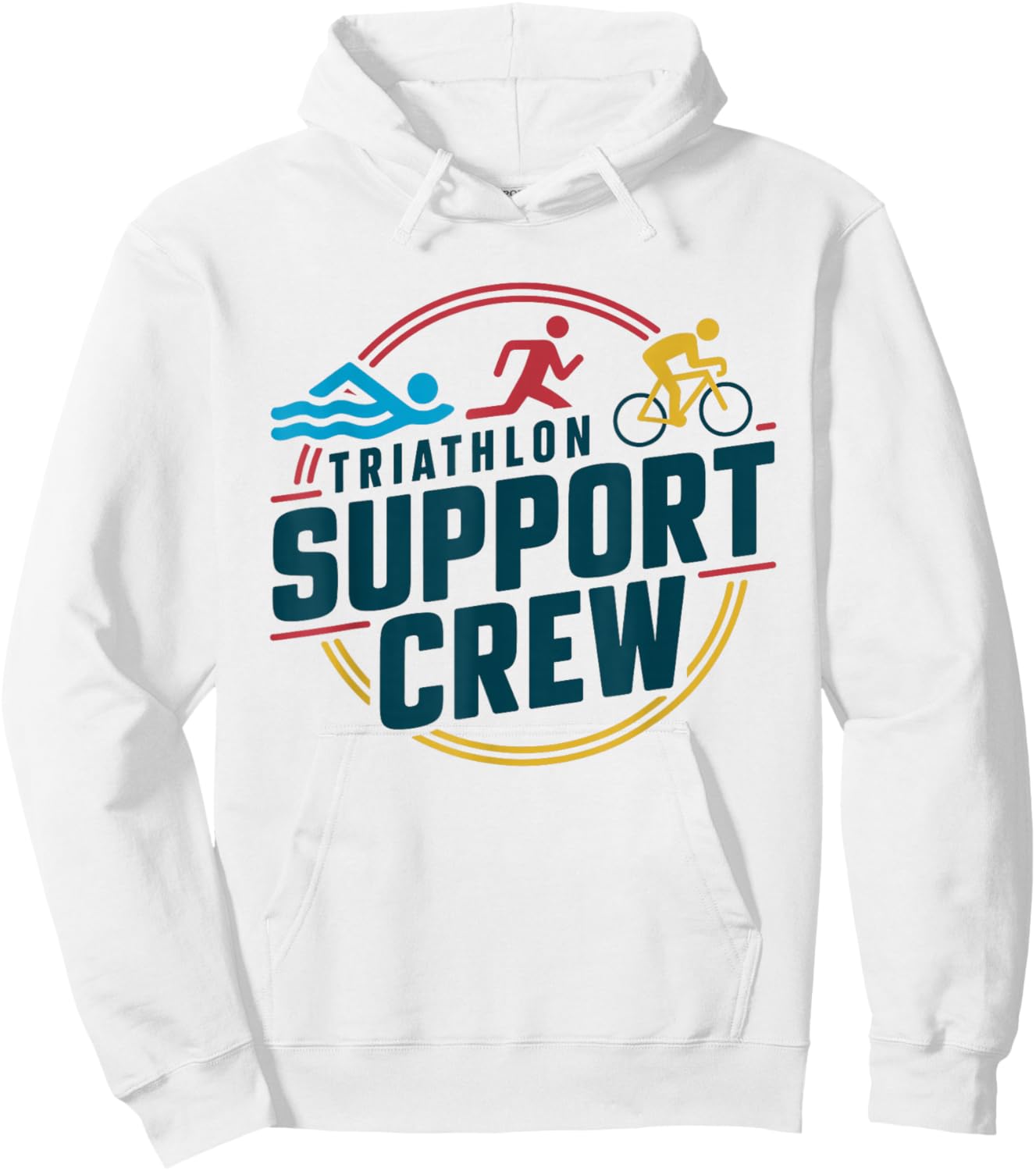 Triathlon Inspired Support Crew Related Triathlete Hoodie - Hoodie | White