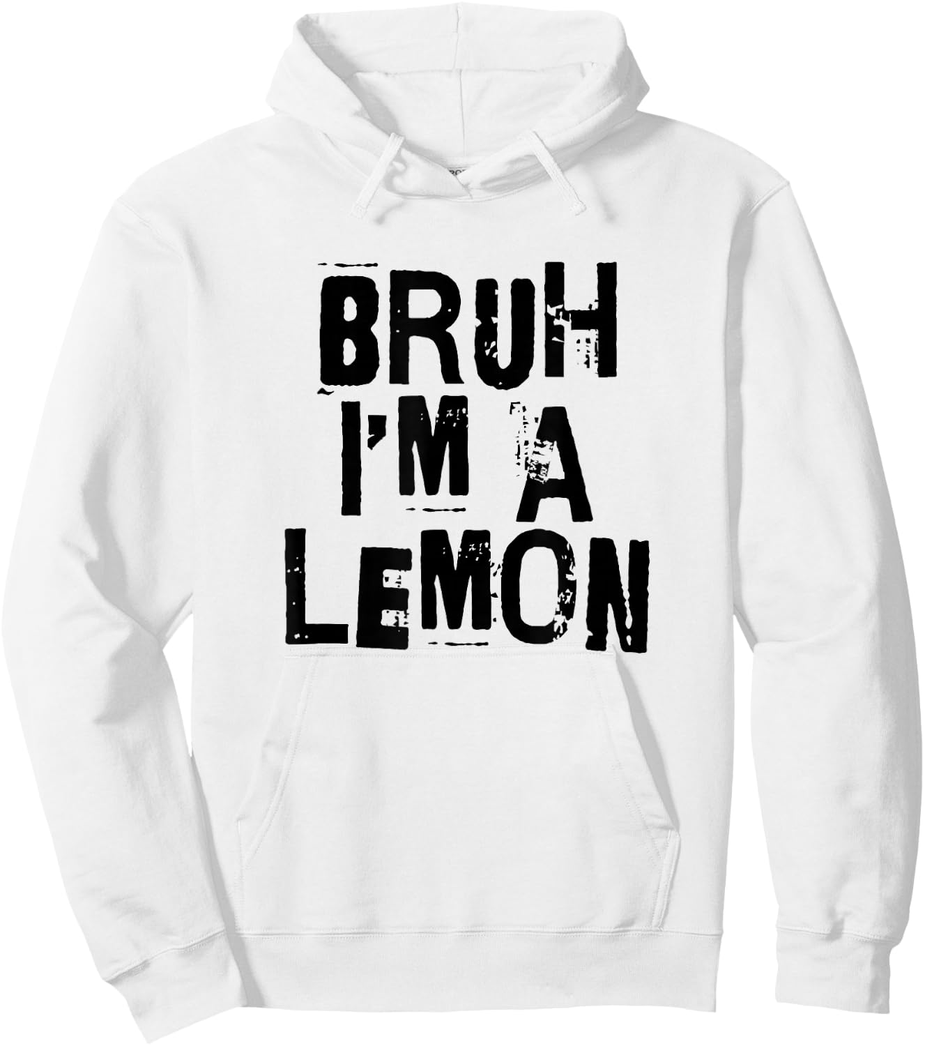 Bruh I'm A Lemon Funny Halloween Costume Men Women Boy Girl Hoodie - Hoodie | White