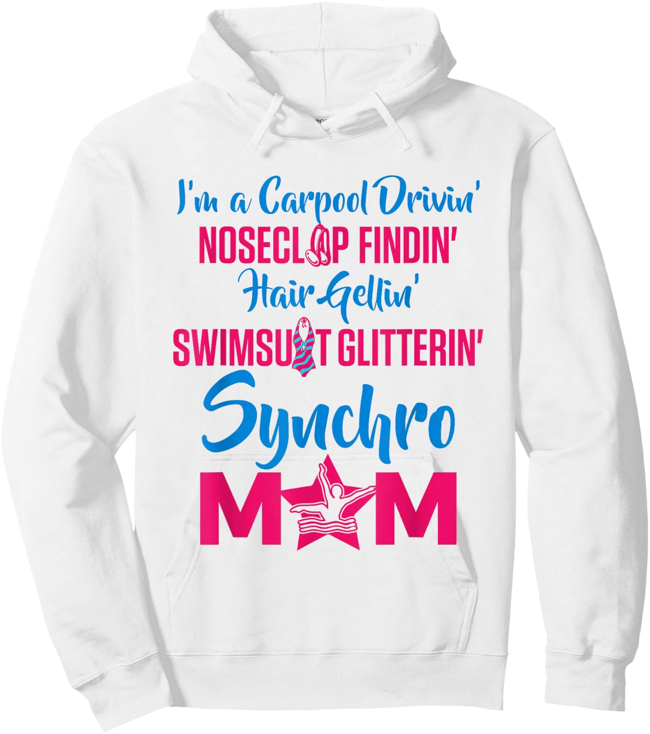 Synchronized Swimming Synchro Mom Hoodie - Hoodie | White