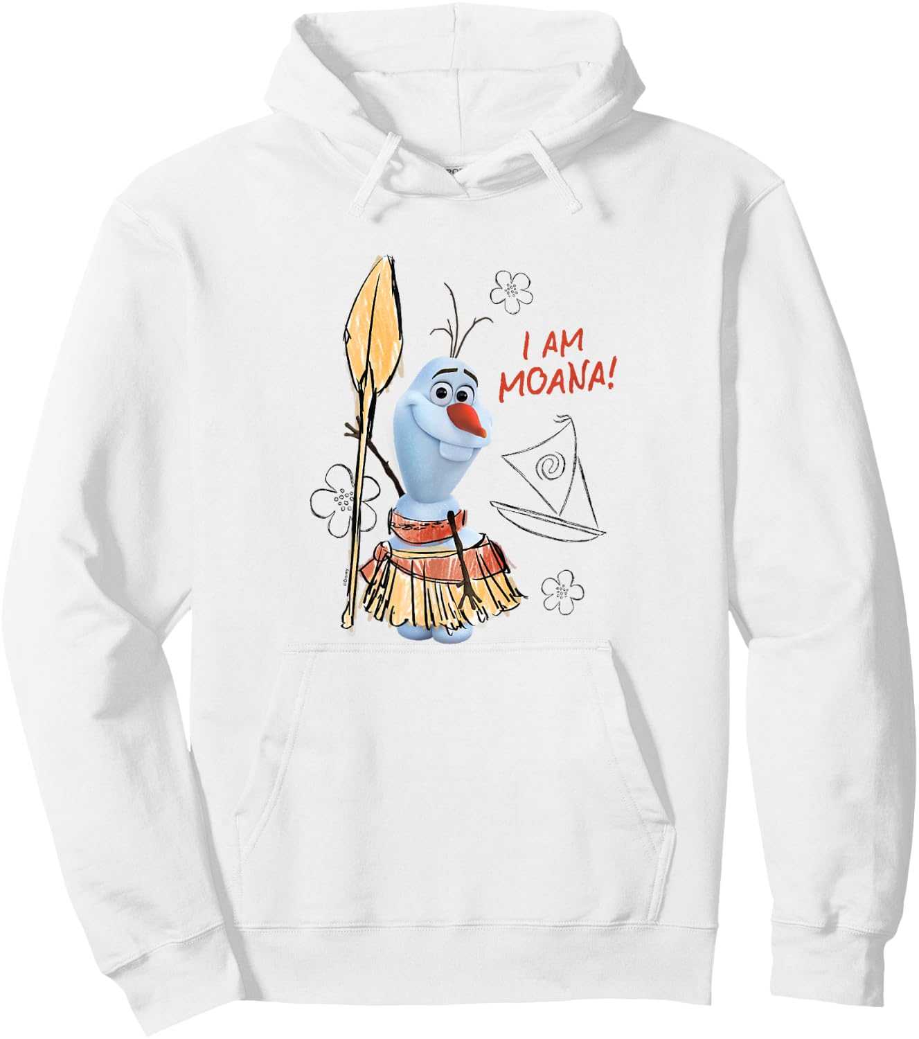 Frozen - Olaf I am Moana! Hoodie - Hoodie | White