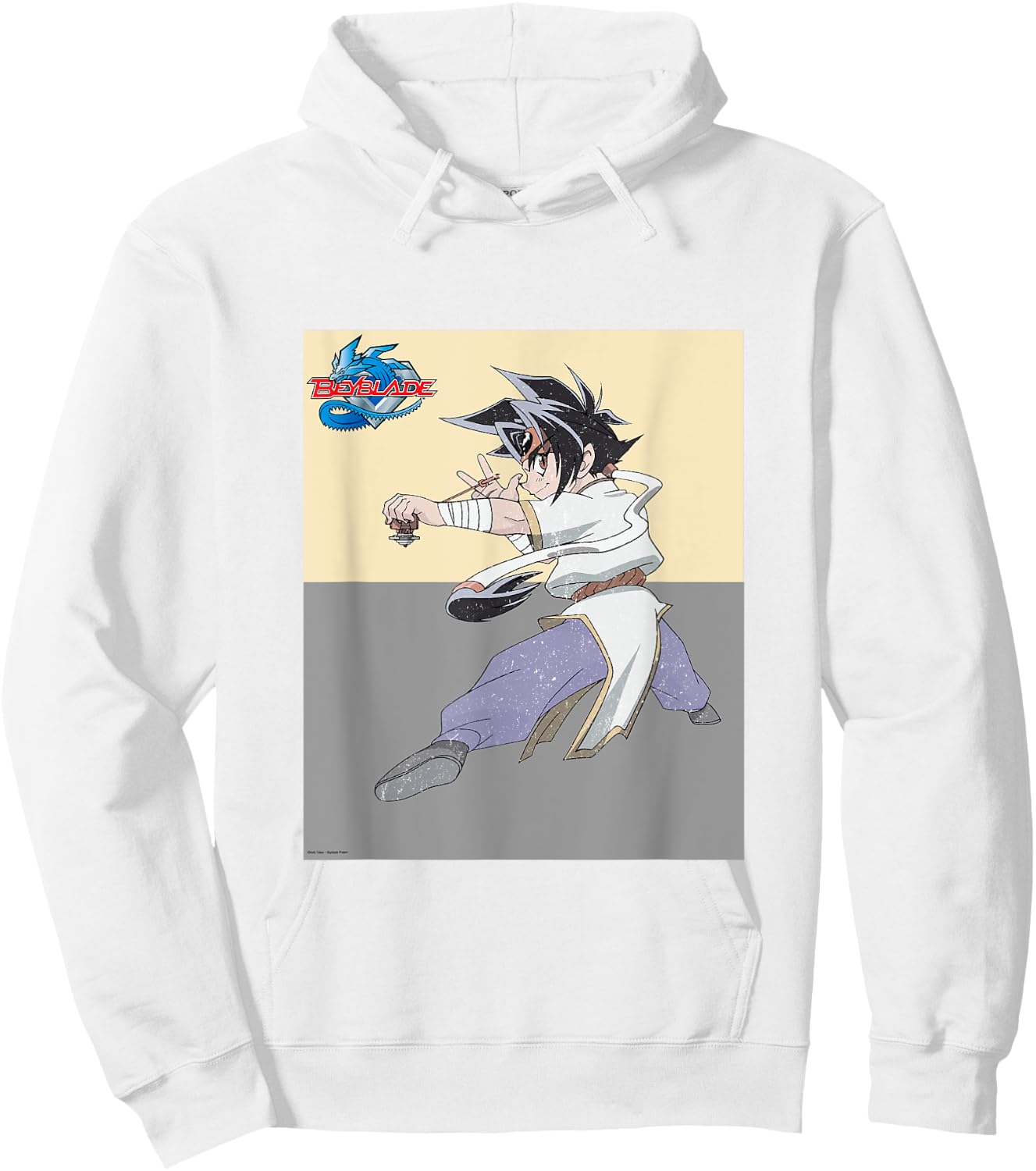 Beyblade Ray Vintage Hoodie - Hoodie | White