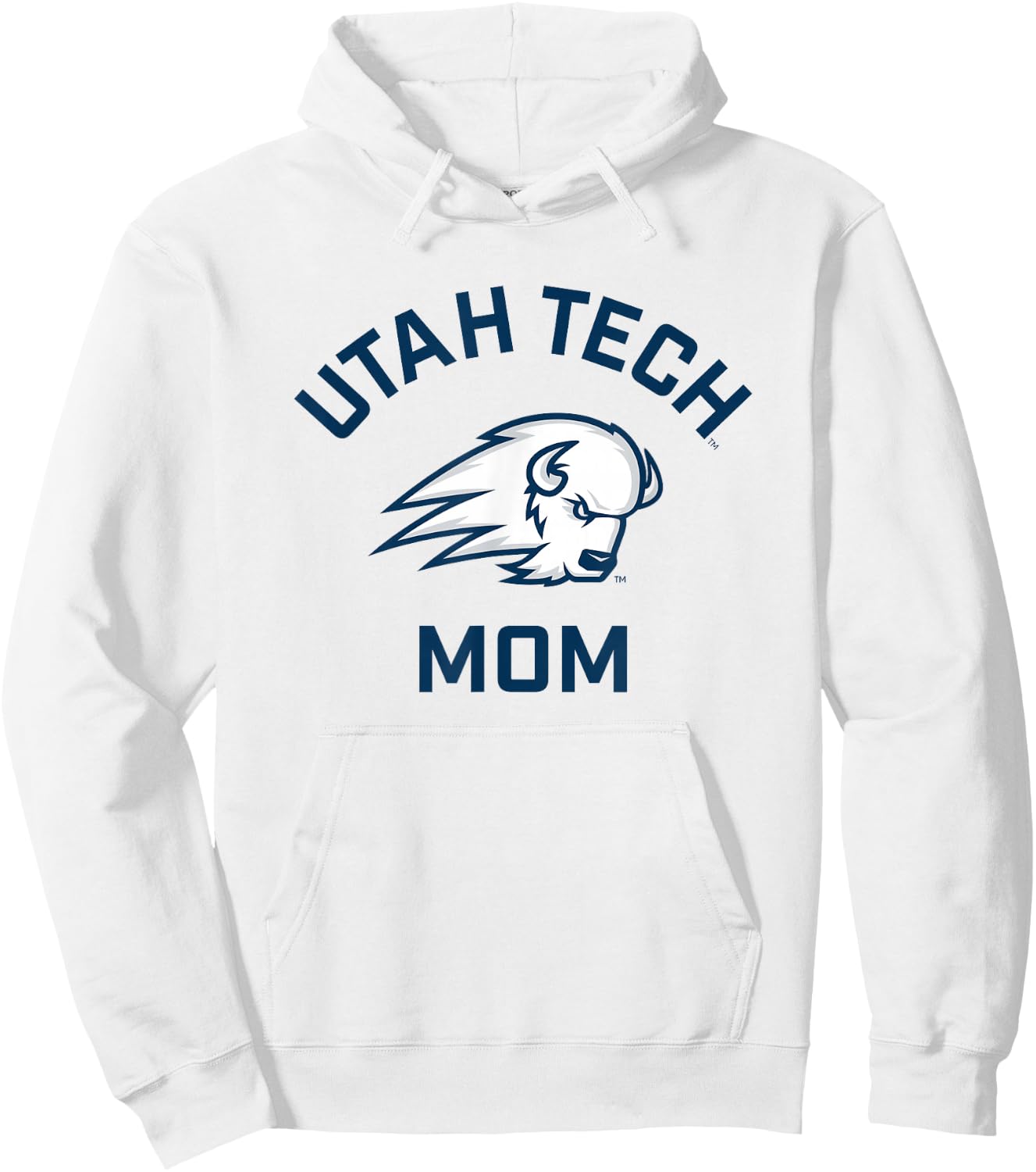 Utah Tech Trailblazers Arched Mom Hoodie - Hoodie | White