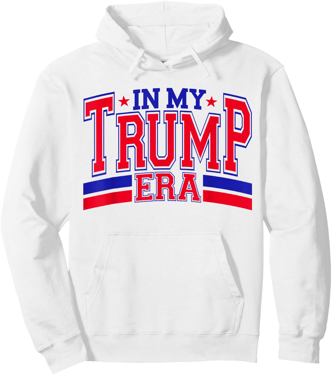 In My Trump Era Retro Groovy Trump 2024 4th July Patriotic Hoodie - Hoodie | White