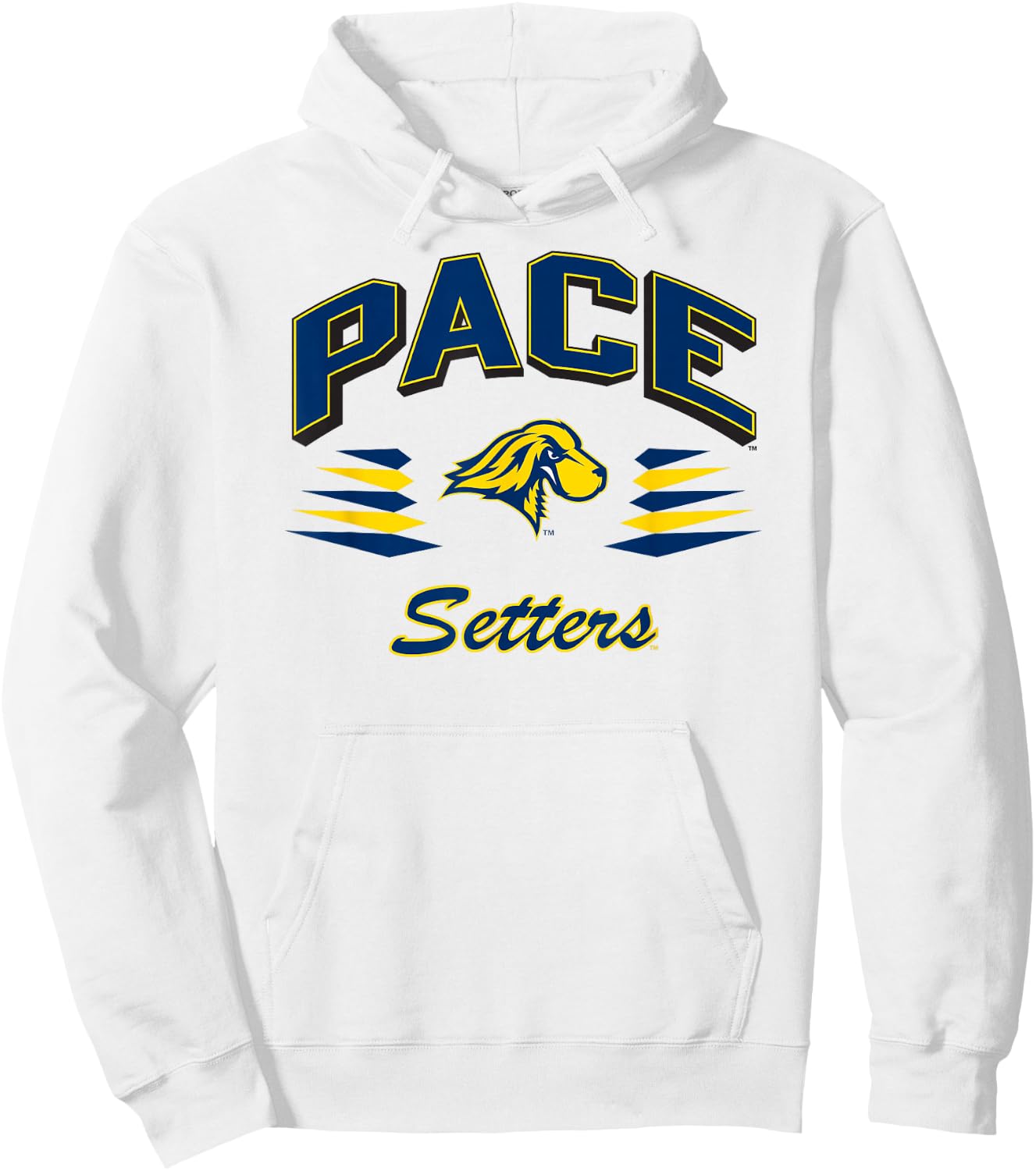 Pace Setters Retro Diamond Gray Officially Licensed Hoodie - Hoodie | White