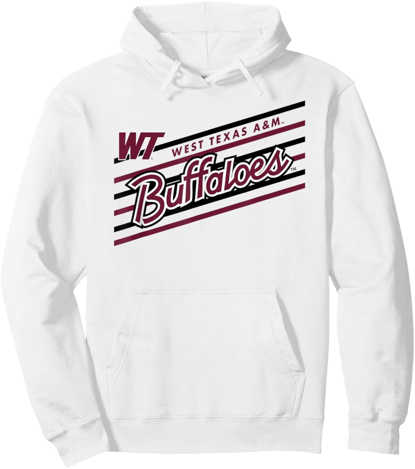 West Texas A&M Buffaloes Retro Performer Gray Hoodie - Hoodie | White