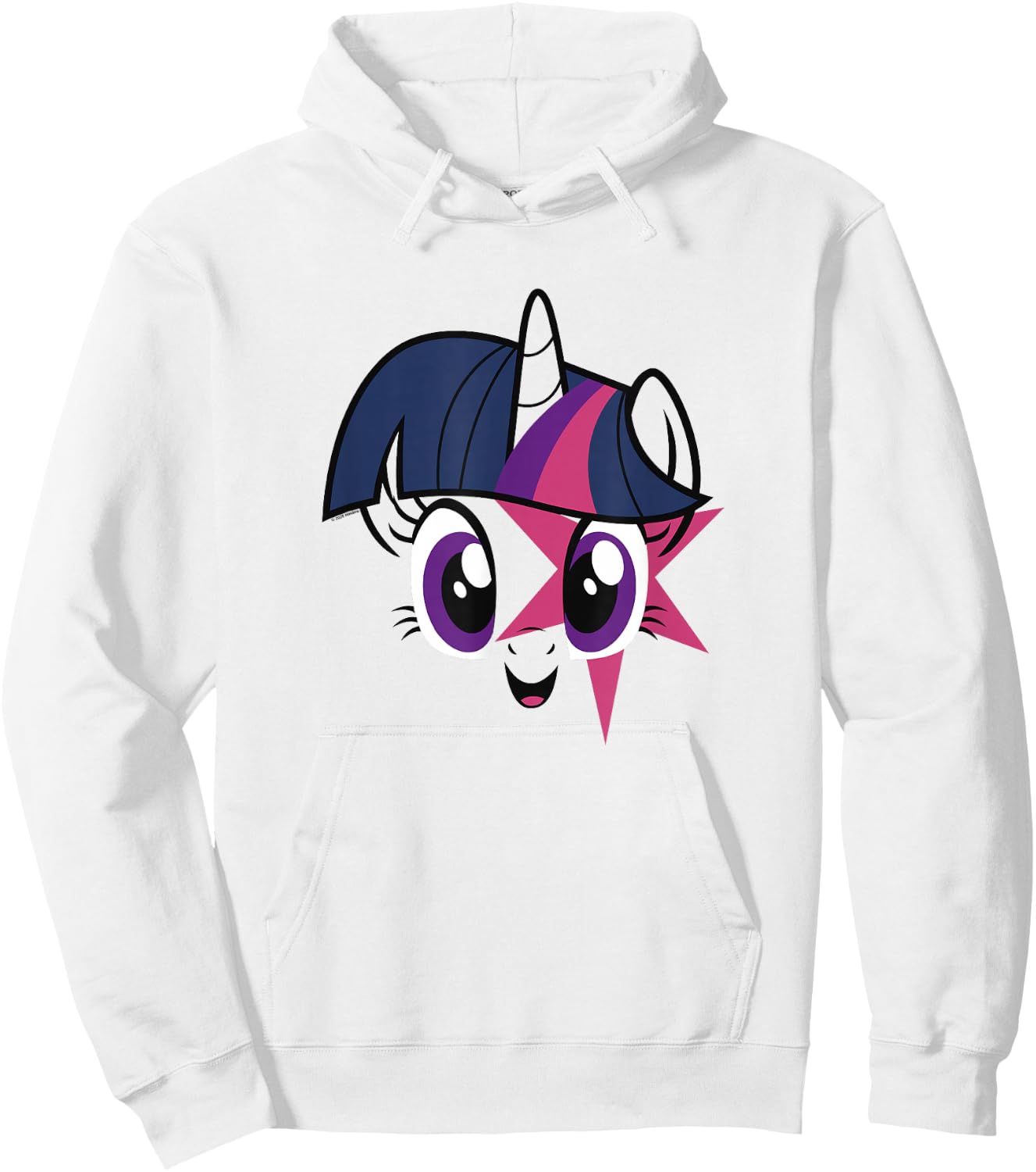 My Little Pony Twilight Sparkle Smiling Face Hoodie - Hoodie | White