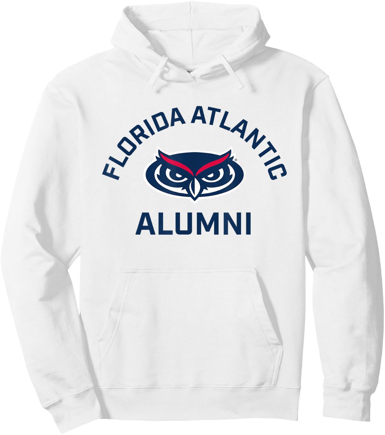 Florida Atlantic University FAU Owls Arched Alumni Hoodie - Hoodie | White
