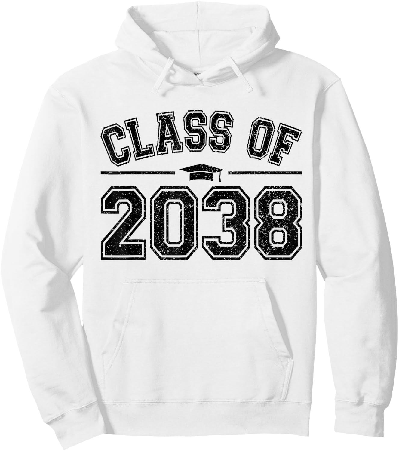 Preschool Class of 2038 Grow With Me Graduation 2038 Vintage Hoodie - Hoodie | White
