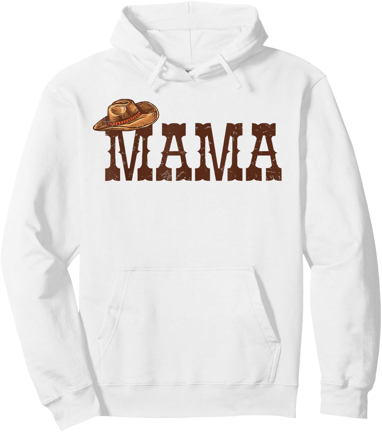 Mama Mom Western Family Matching Birthday Cowboy Cowgirl Hoodie - Hoodie | White
