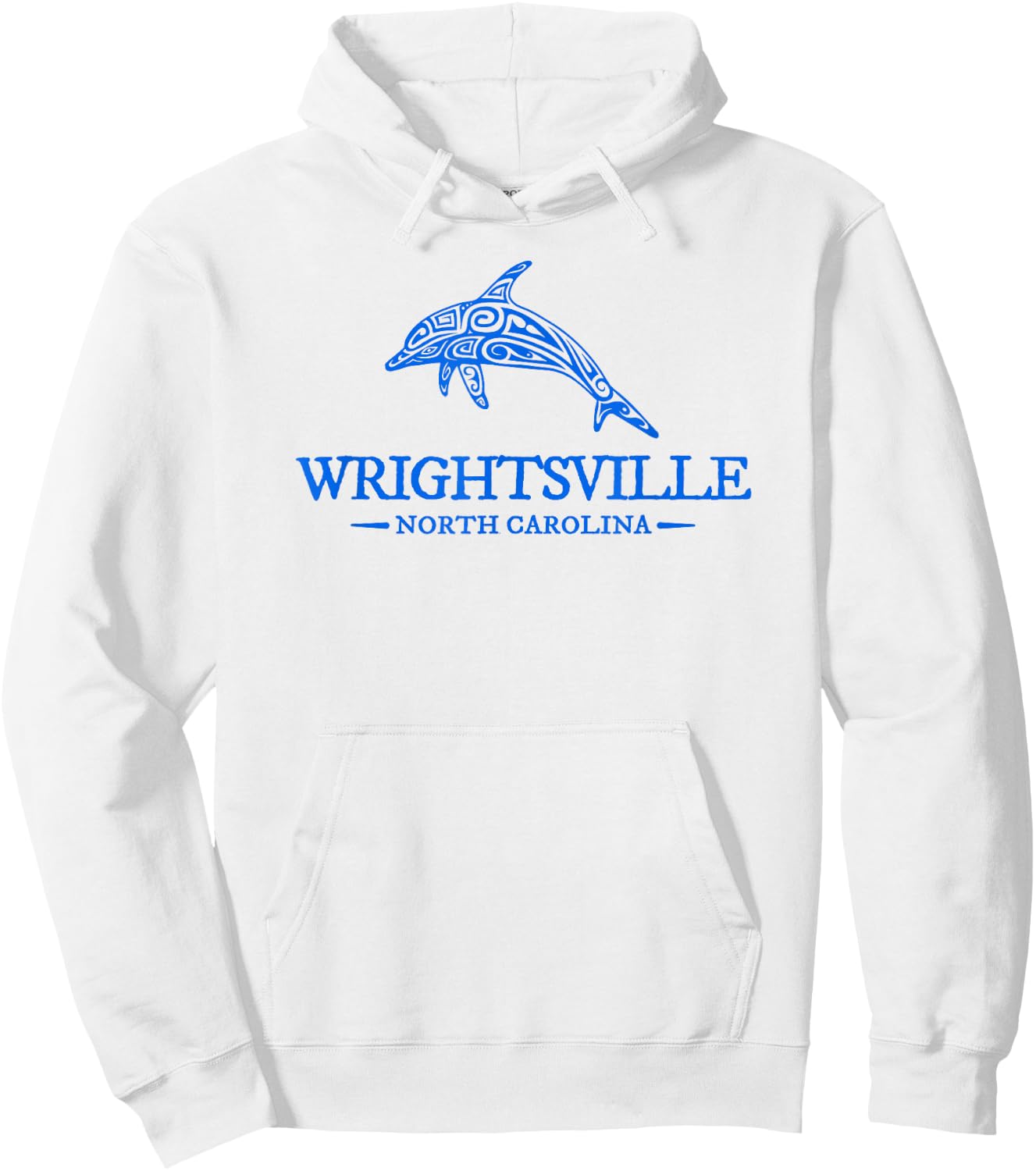 Wrightsville Beach North Carolina Dolphin Boys Girls Hoodie - Hoodie | White