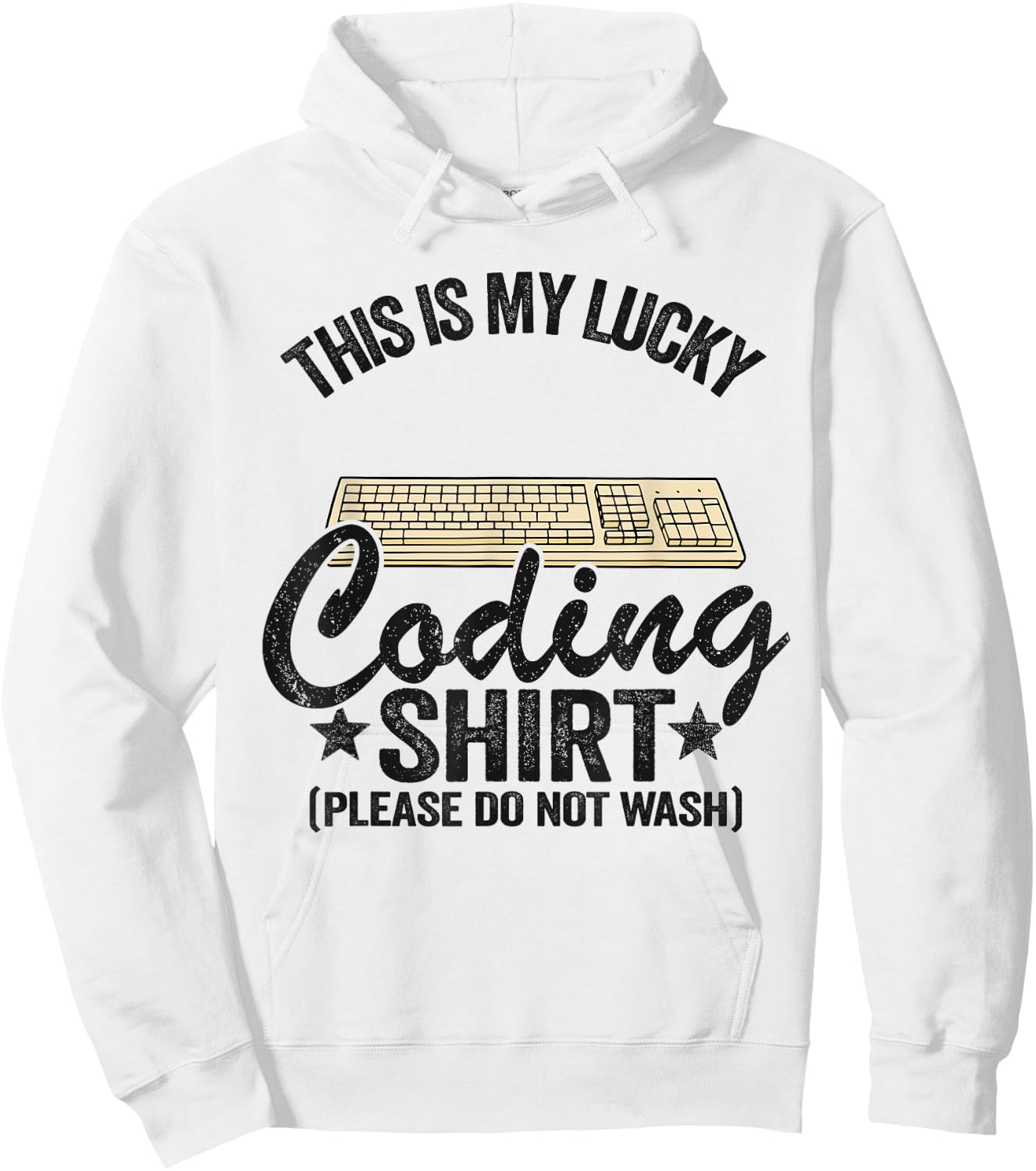 Coder Jokes Geek Computer Programmer This Is My Lucky Coding Hoodie - Hoodie | White