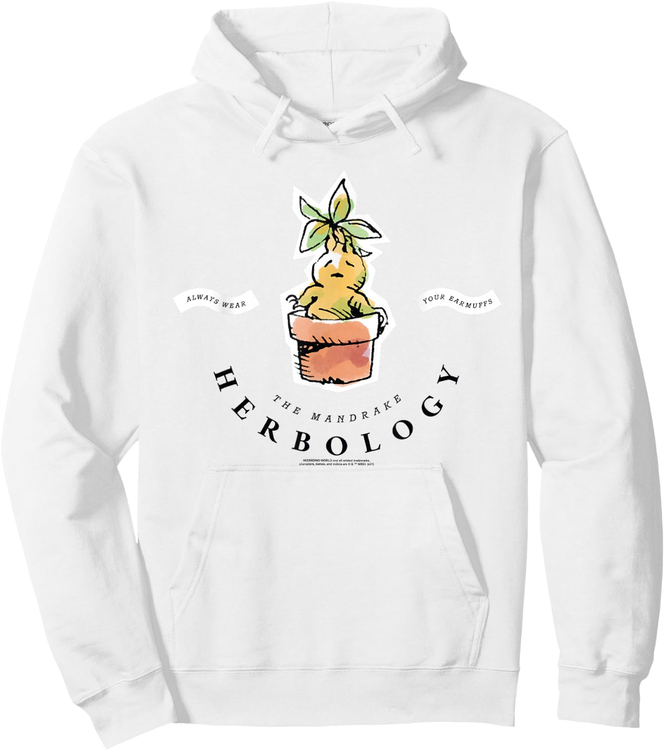 Harry Potter Herbology The Mandrake Hoodie - Hoodie | White