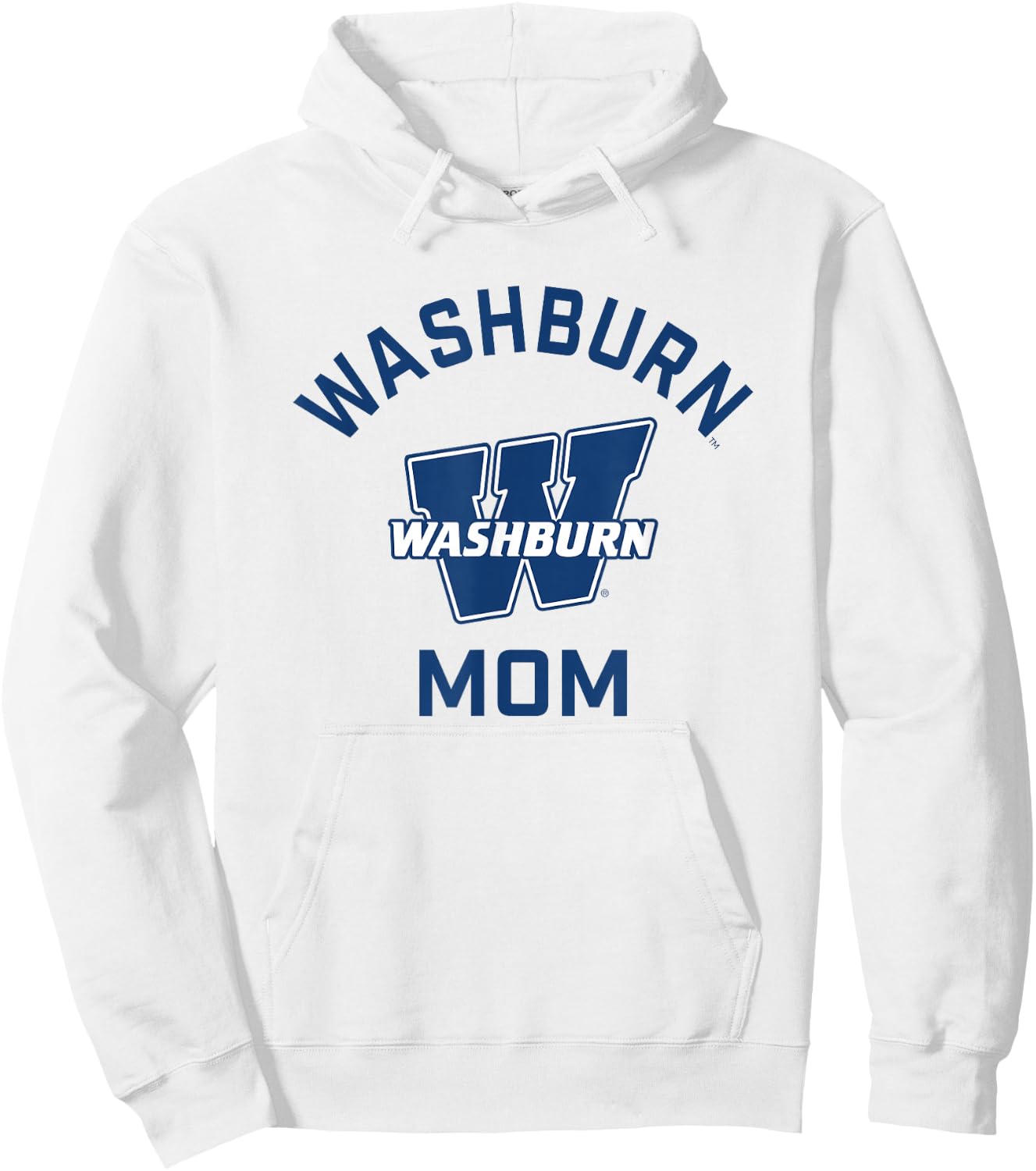Washburn University Ichabods Arched Mom Hoodie - Hoodie | White
