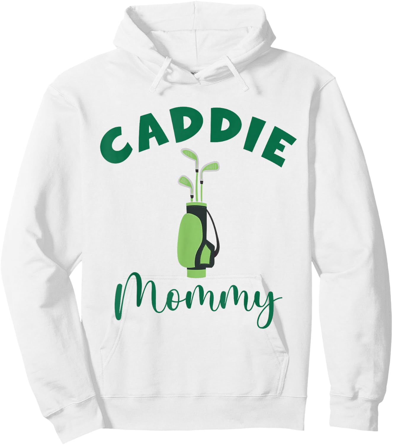 Caddie Mommy Matching Hole in One Birthday Golfer Hoodie - Hoodie | White