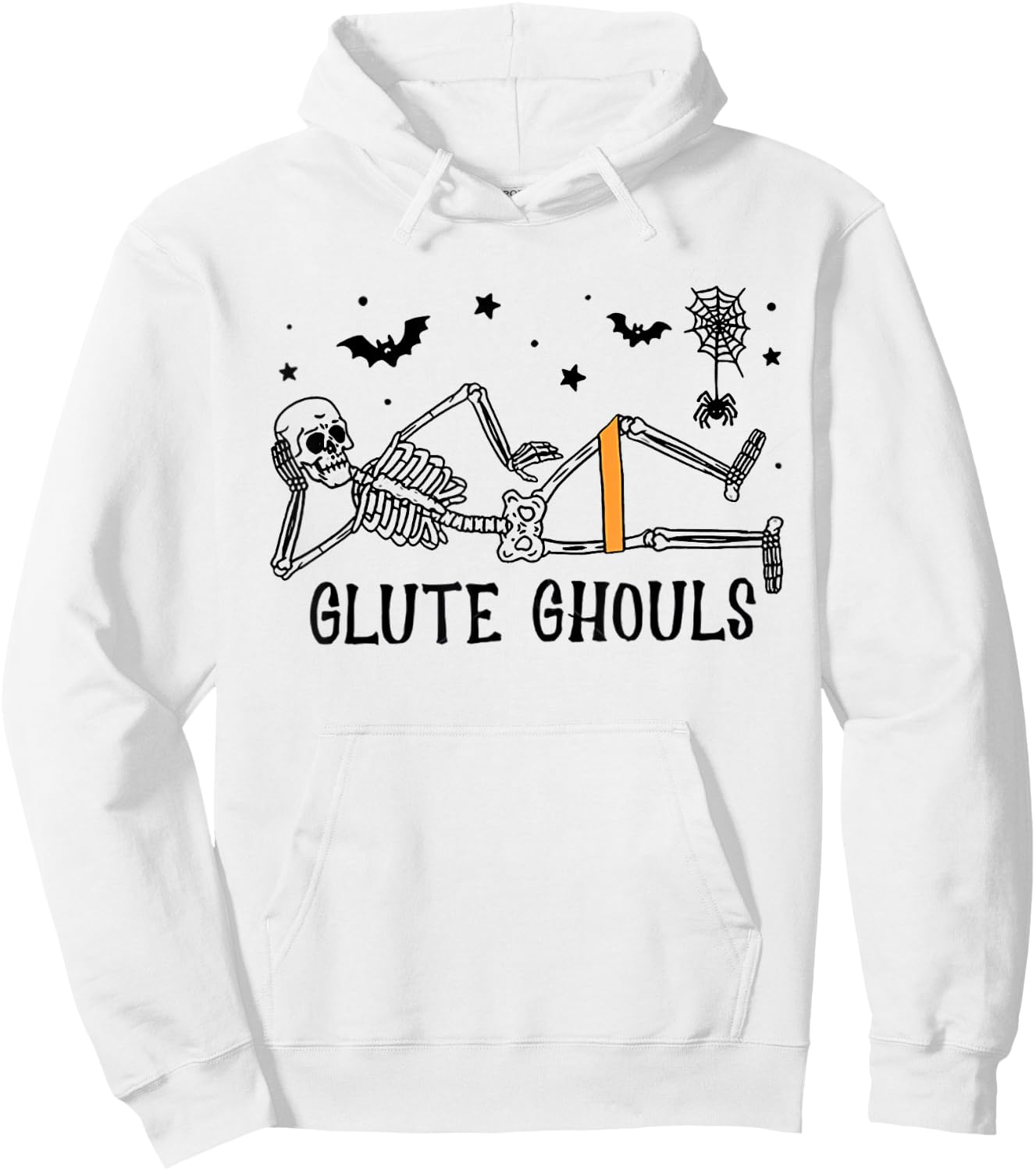 Glute Ghouls Fall Physical Therapy Halloween Spooky Season Hoodie - Hoodie | White