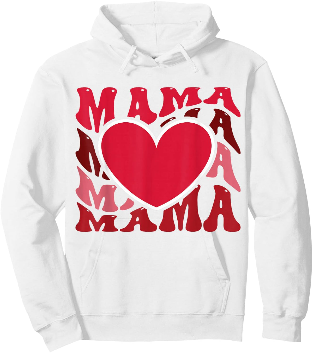 Valentines / Cute Mama Heart Love Valentine Design Hoodie - Hoodie | White