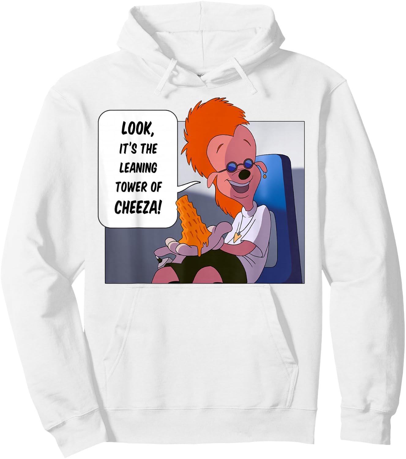 Disney A Goofy Movie The Leaning Tower of Cheeza Small Hoodie - Hoodie | White