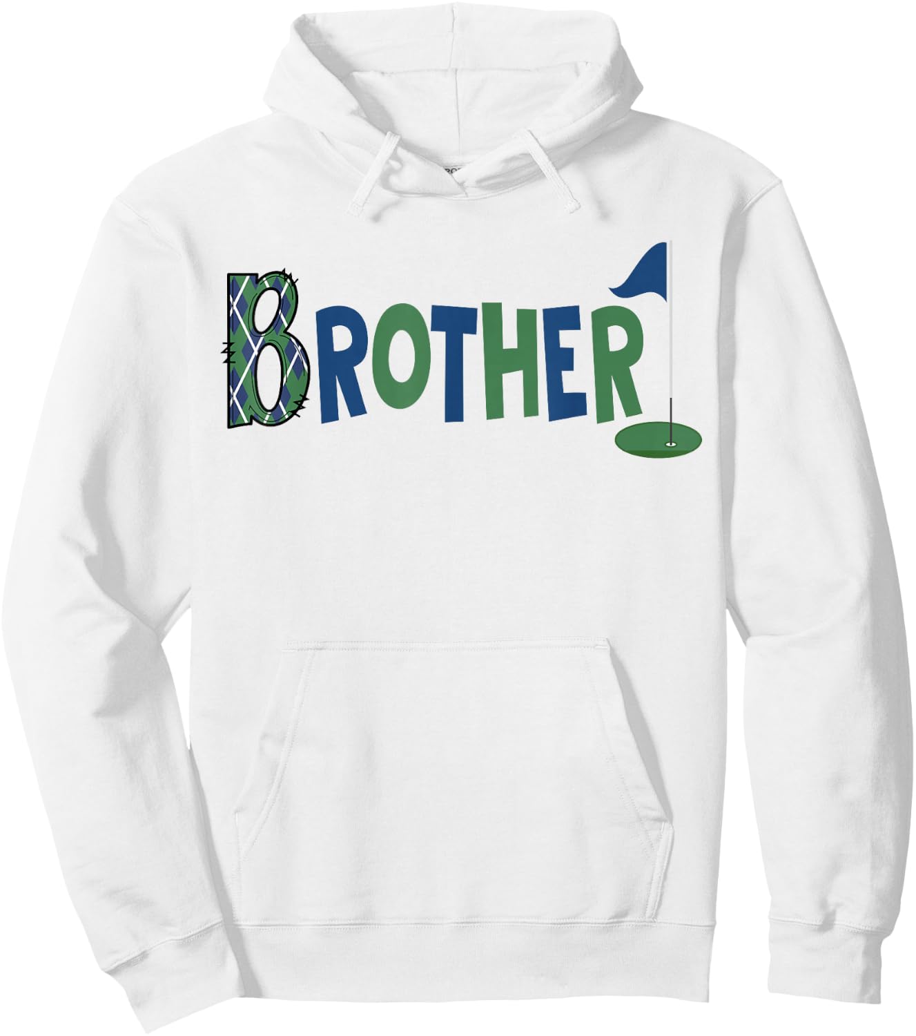 Brother of The Birthday Boy Hole in One Golf Sport Matching Hoodie - Hoodie | White