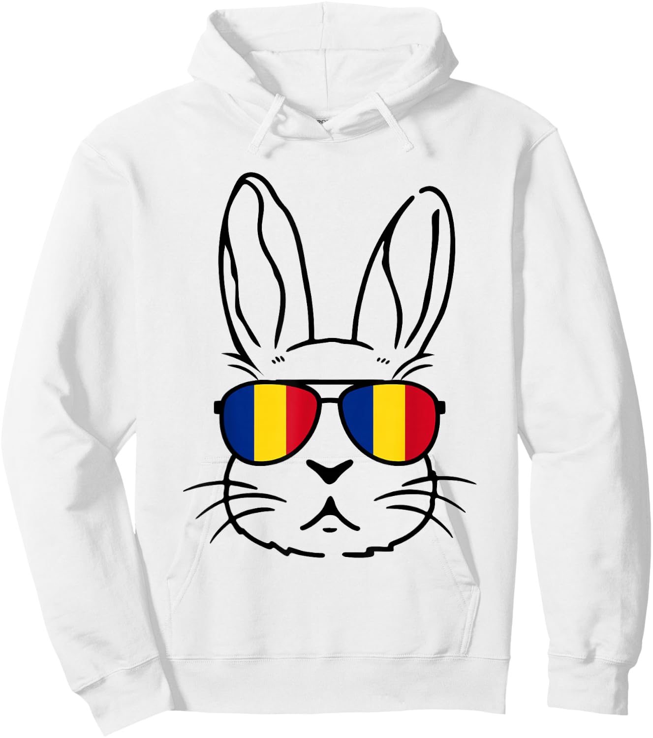Romanian Easter Romania Flag Easter Bunny Family Matching Hoodie - Hoodie | White