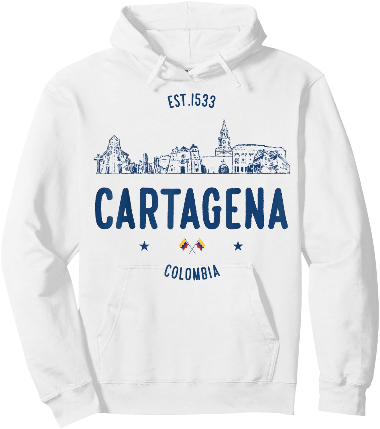 Cartagena Colombia Travel Hoodie - Hoodie | White