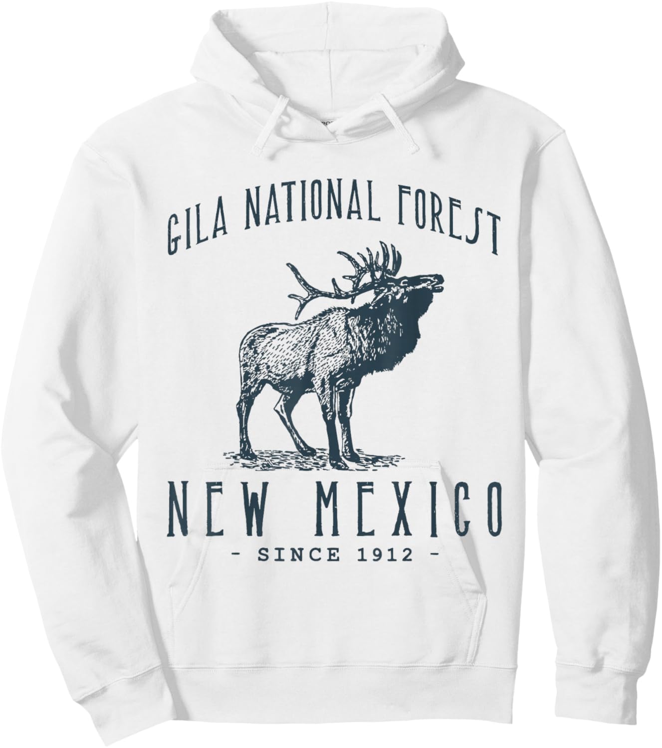 Gila National Forest Elk Hunting in New Mexico Hoodie - Hoodie | White