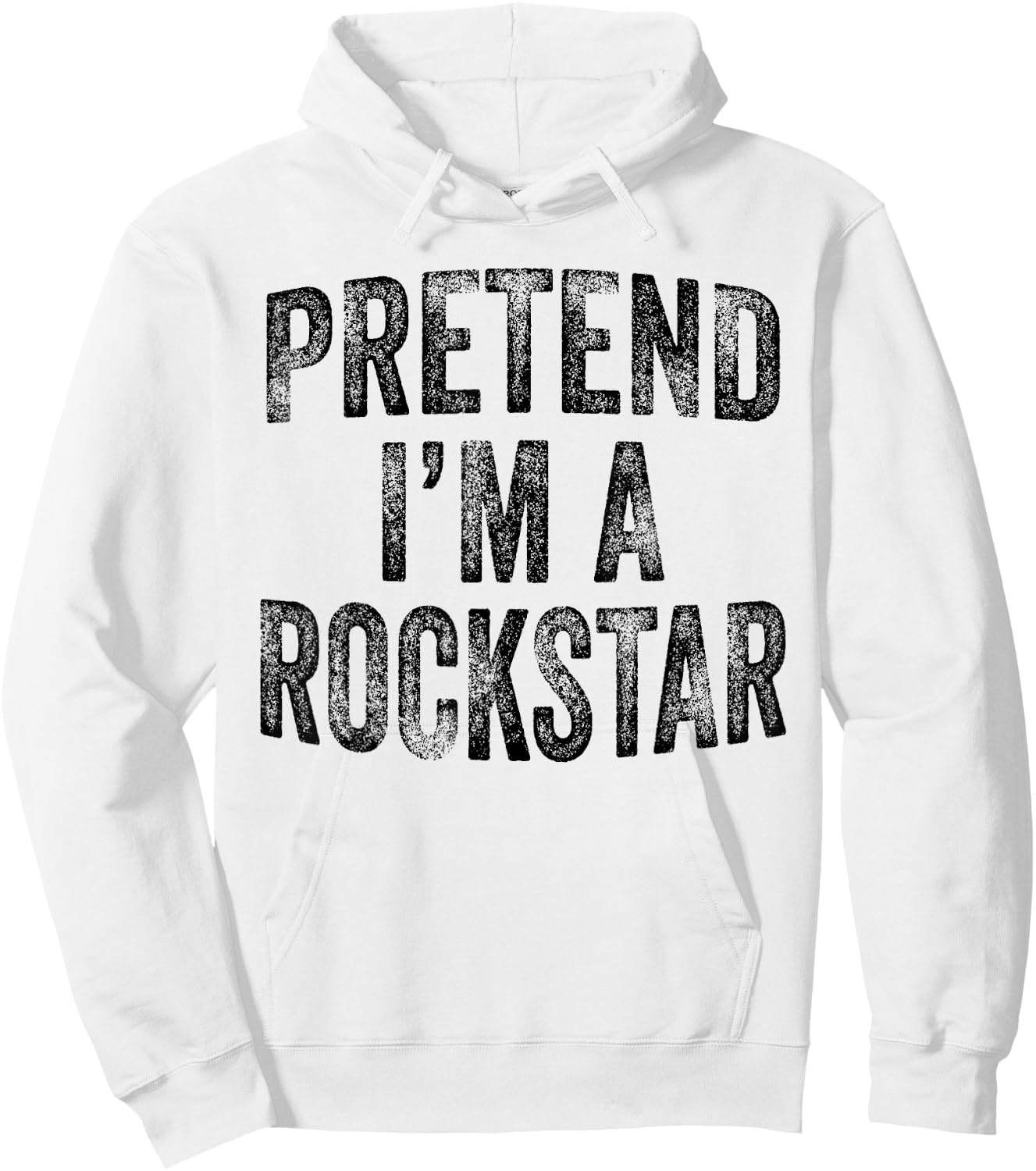 Pretend I'm A Rockstar Family Halloween Rock Star Costume Hoodie - Hoodie | White