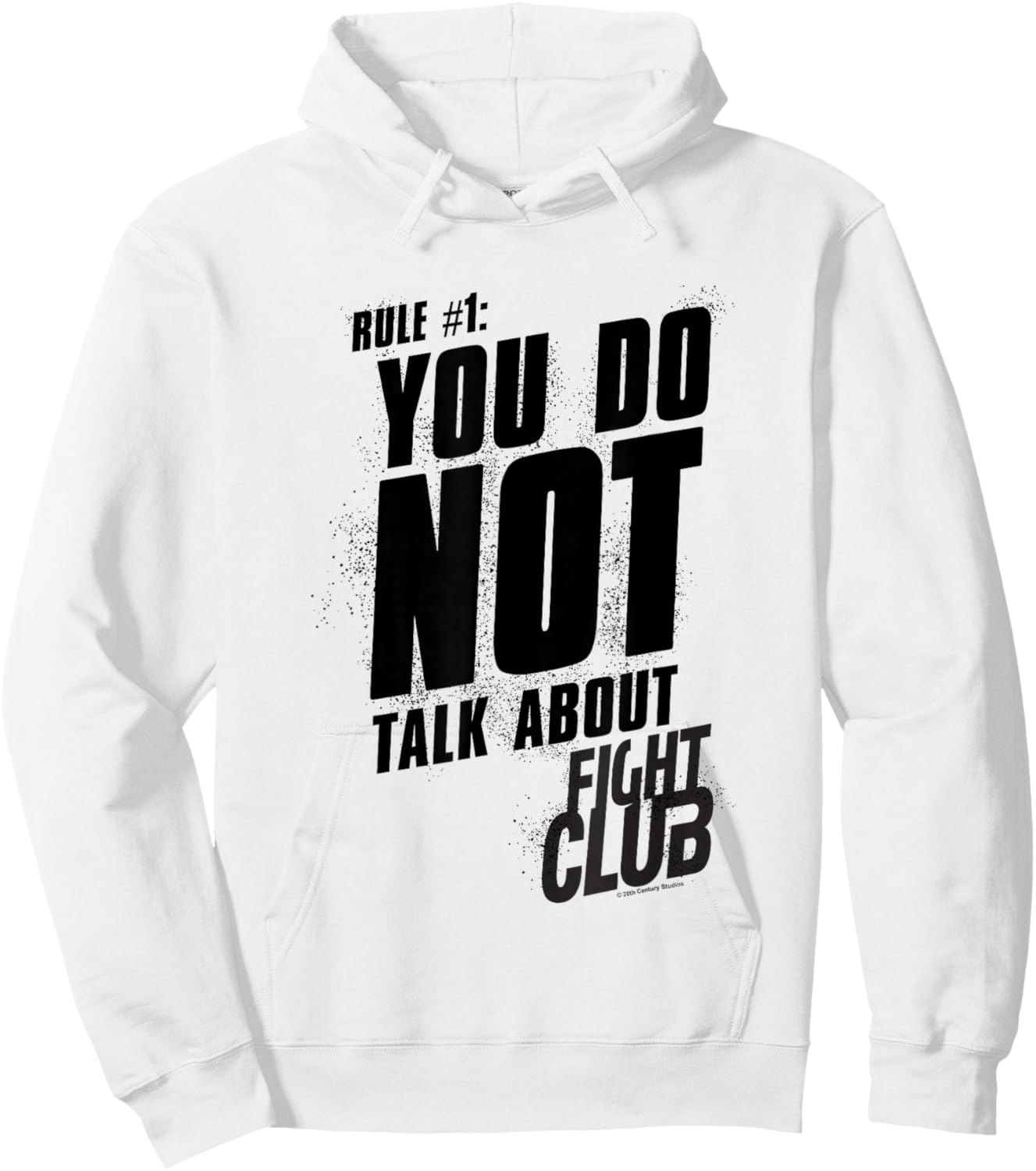 Fight Club Rule #1 You Do Not Talk About Fight Club Retro Hoodie - Hoodie | White