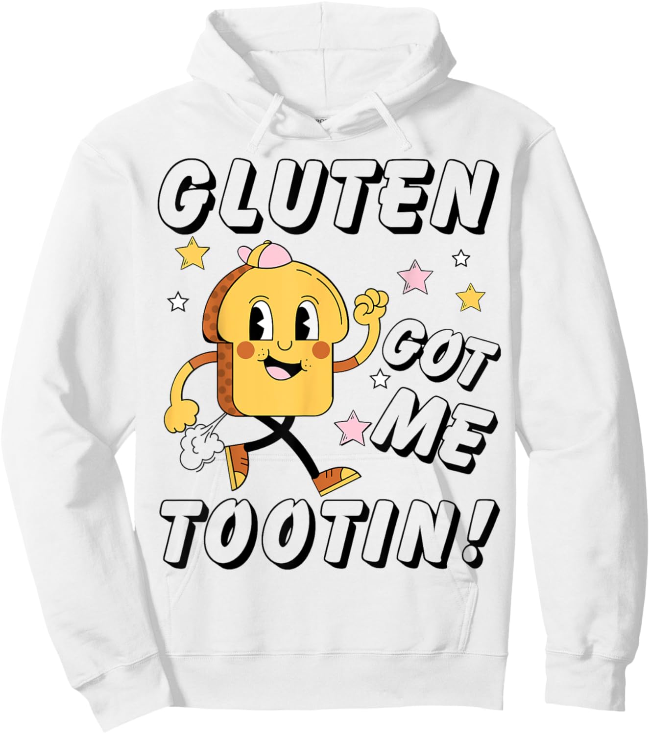 Gluten Got Me Tootin - Gluten Allergy Celiac Disease Hoodie - Hoodie | White