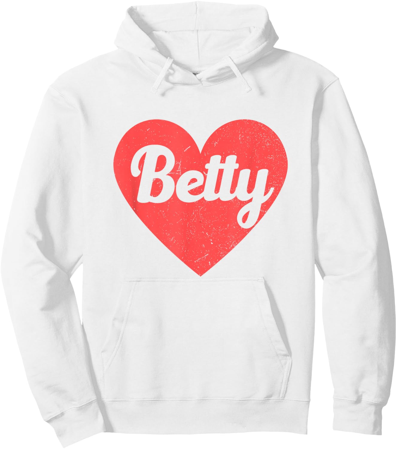 I Heart Betty - First Names And Hearts, I Love Betty Hoodie - Hoodie | White