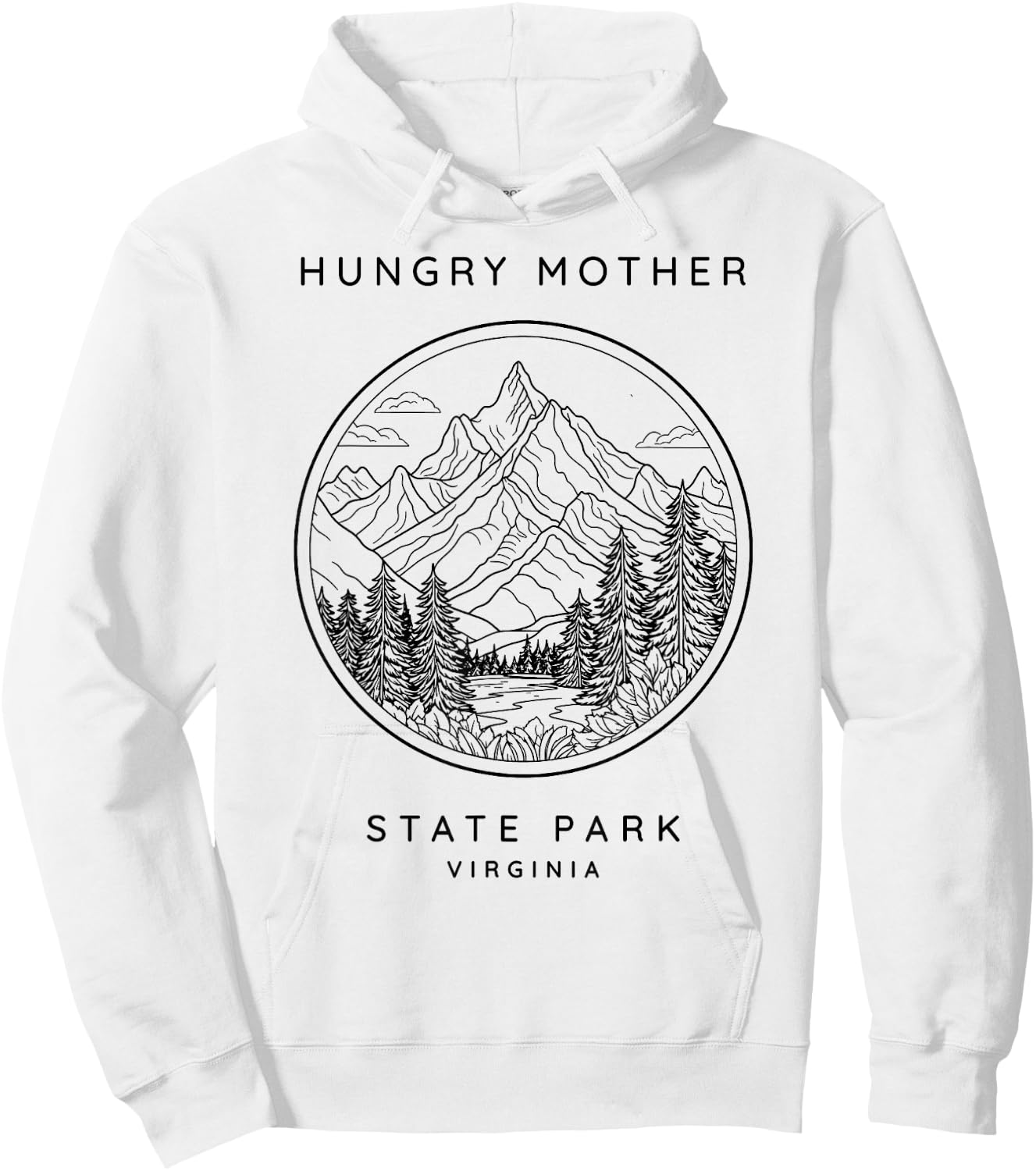 Hungry Mother State Park Vintage Hoodie - Hoodie | White
