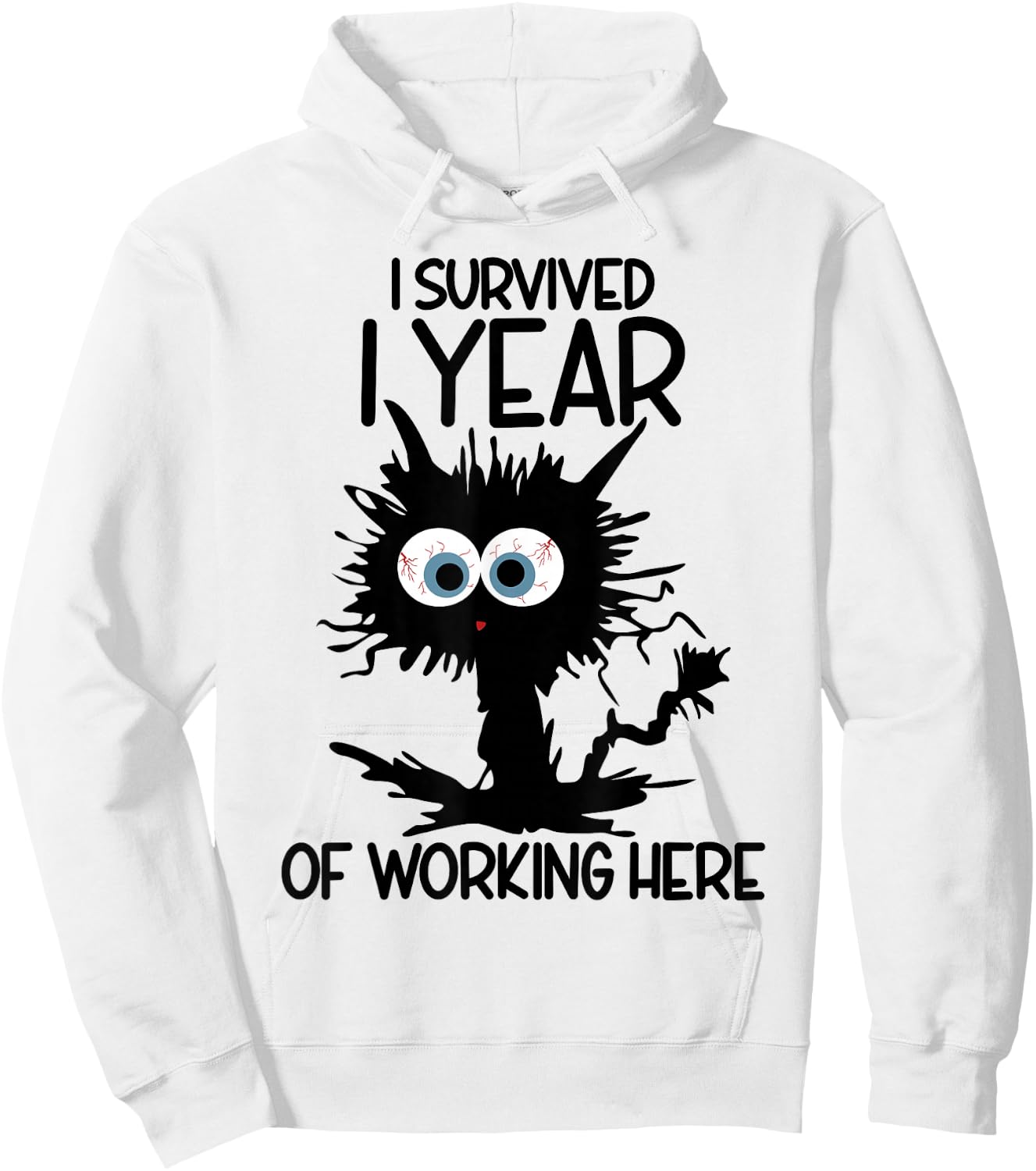 I Survived 1 Year Of Working Here Hoodie - Hoodie | White