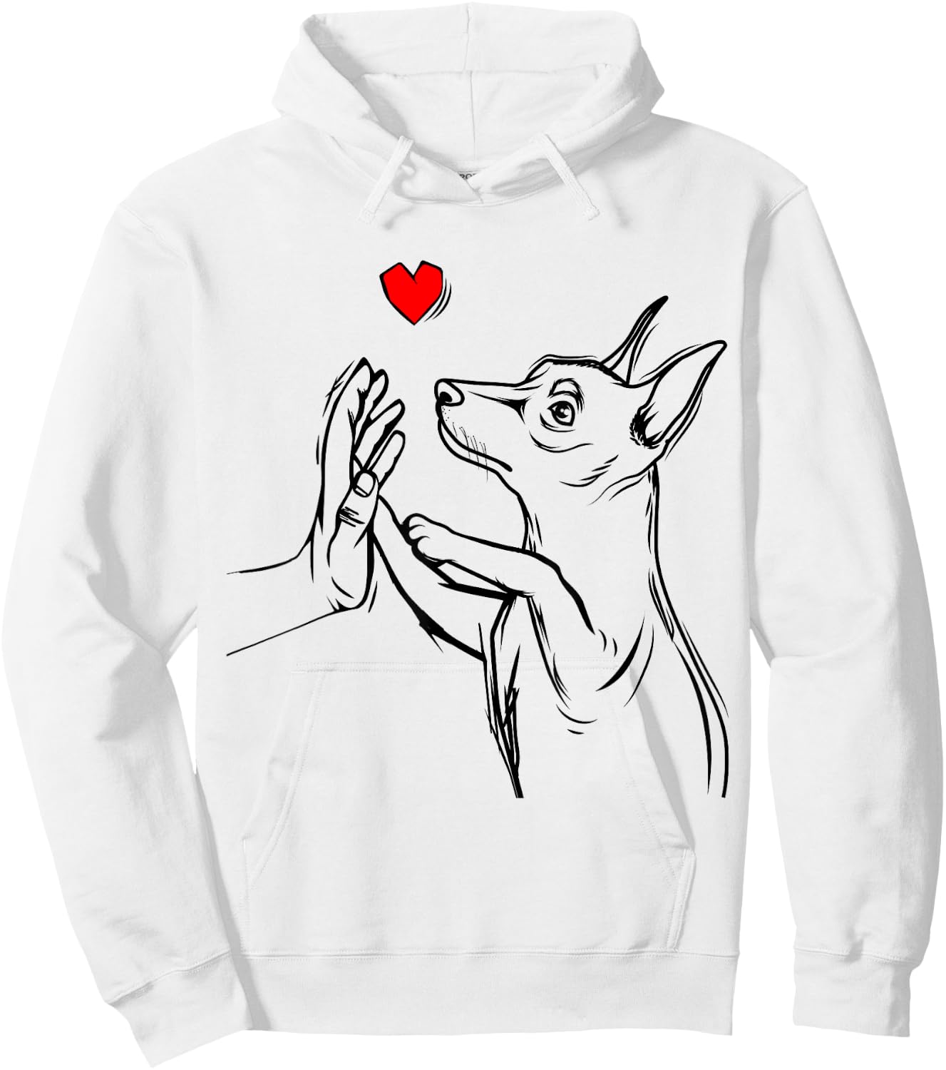 Min Pin Love Miniature Pinscher Dog Mom Women Girls Hoodie - Hoodie | White
