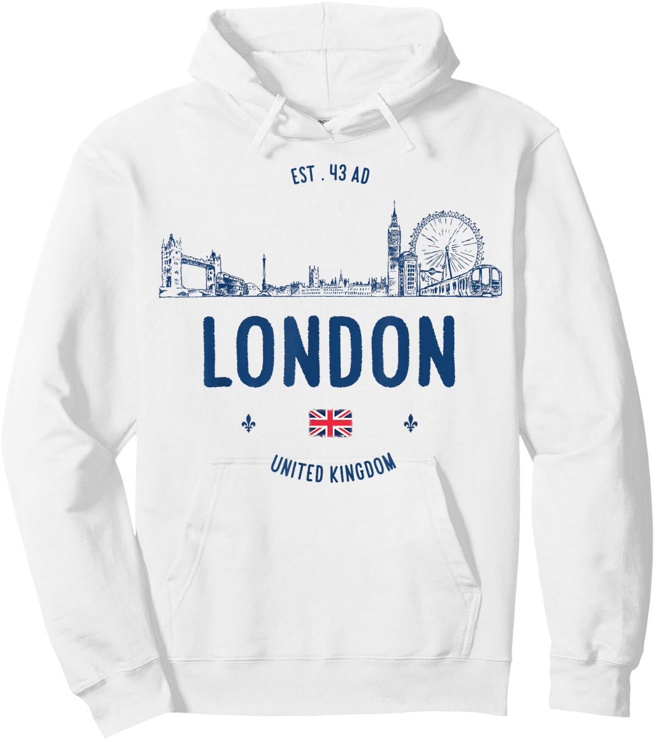 London City Travel Hoodie - Hoodie | White
