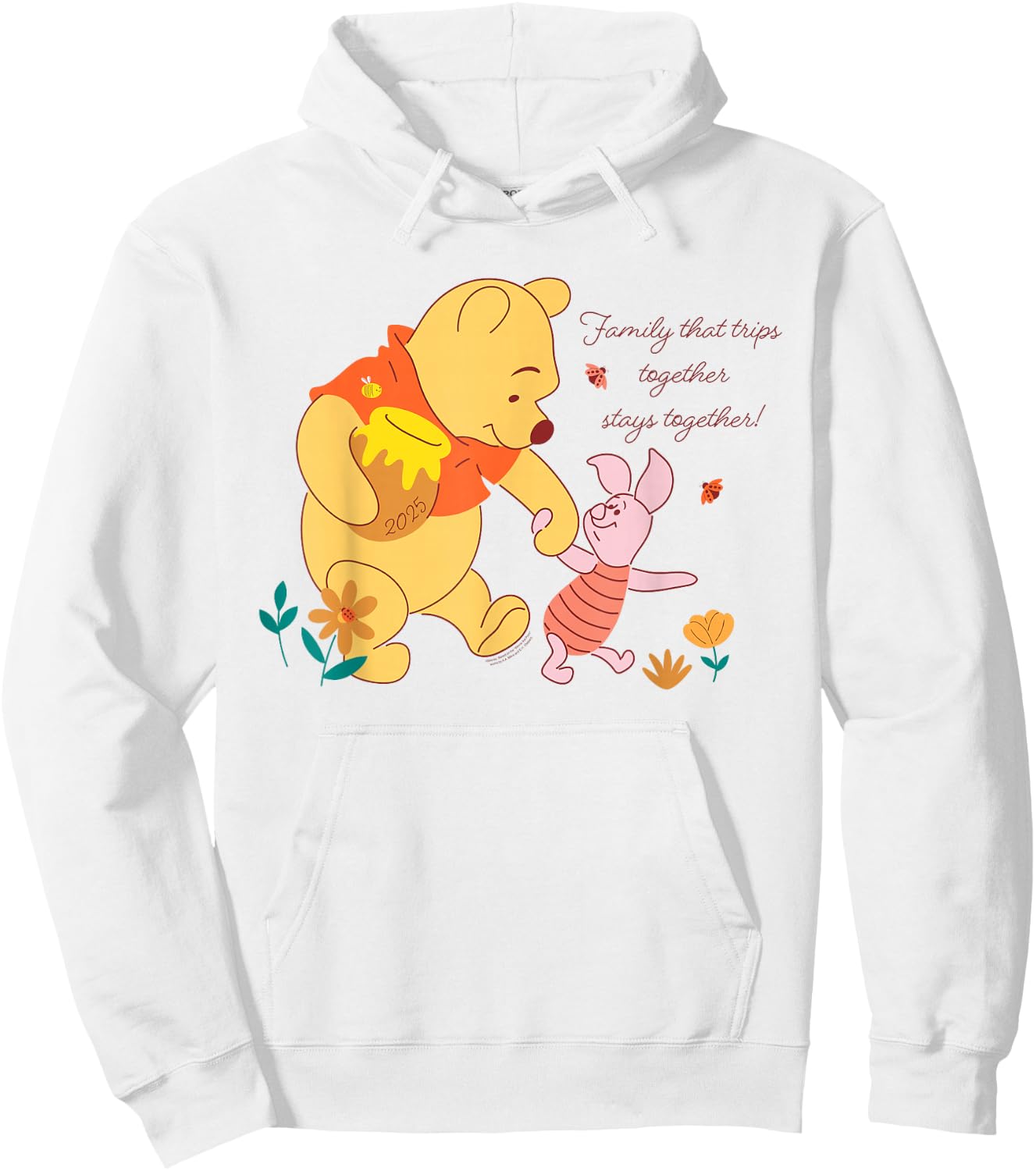 Disney Winnie The Pooh & Piglet Family Trip Vacation 2025 Hoodie - Hoodie | White