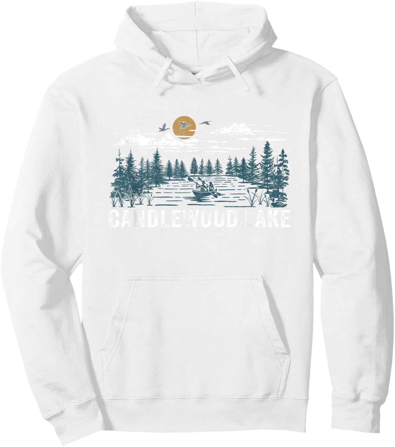 Candlewood Lake Connecticut Hoodie - Hoodie | White