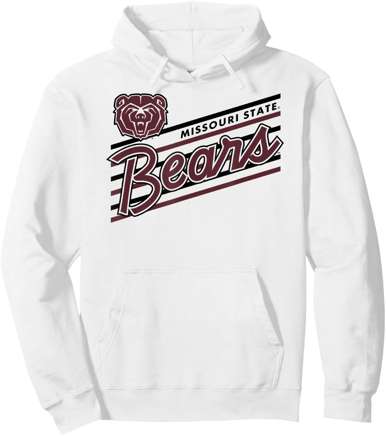 Missouri State Bears Retro Performer White Hoodie - Hoodie | White