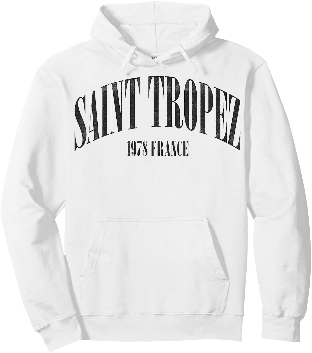 Saint Tropez France 1978 Vintage Retro Travel Hoodie - Hoodie | White
