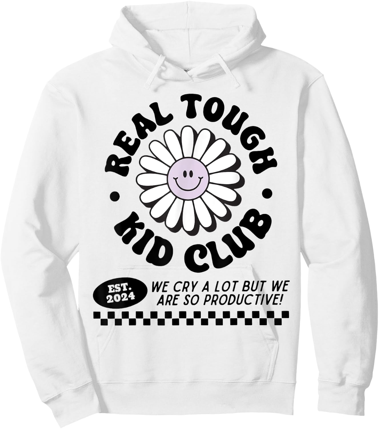 Real Tough Kid Club Hoodie - Hoodie | White