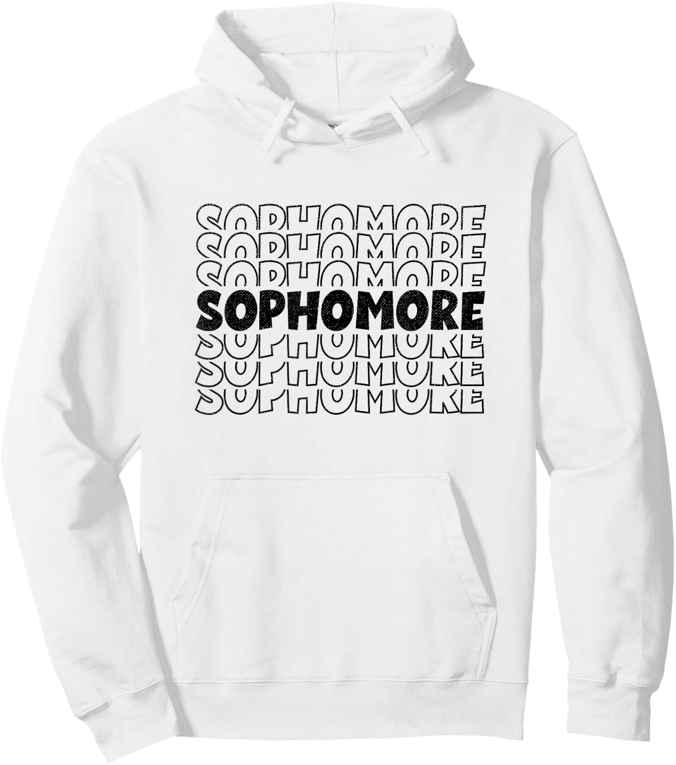 Retro Sophomore Hoodie - Hoodie | White