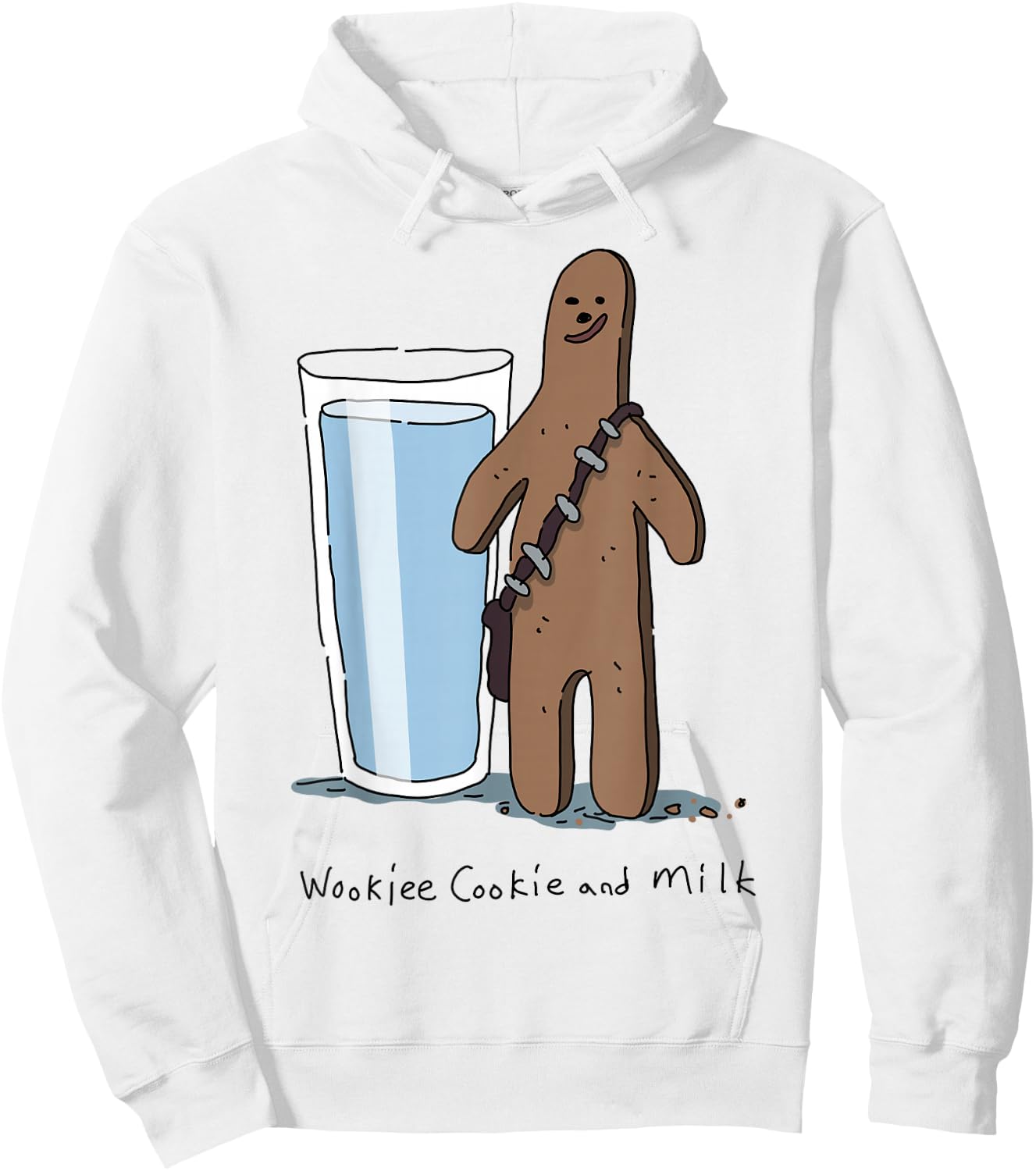 Star Wars Chewbacca Wookiee Cookie And Milk Hoodie - Hoodie | White