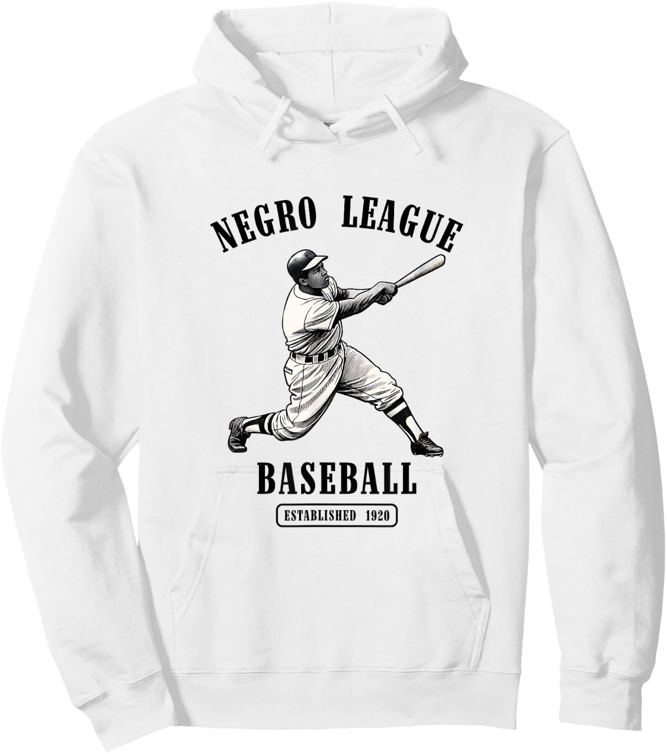 Vintage Negro League Baseball Black History Month Juneteenth Hoodie - Hoodie | White