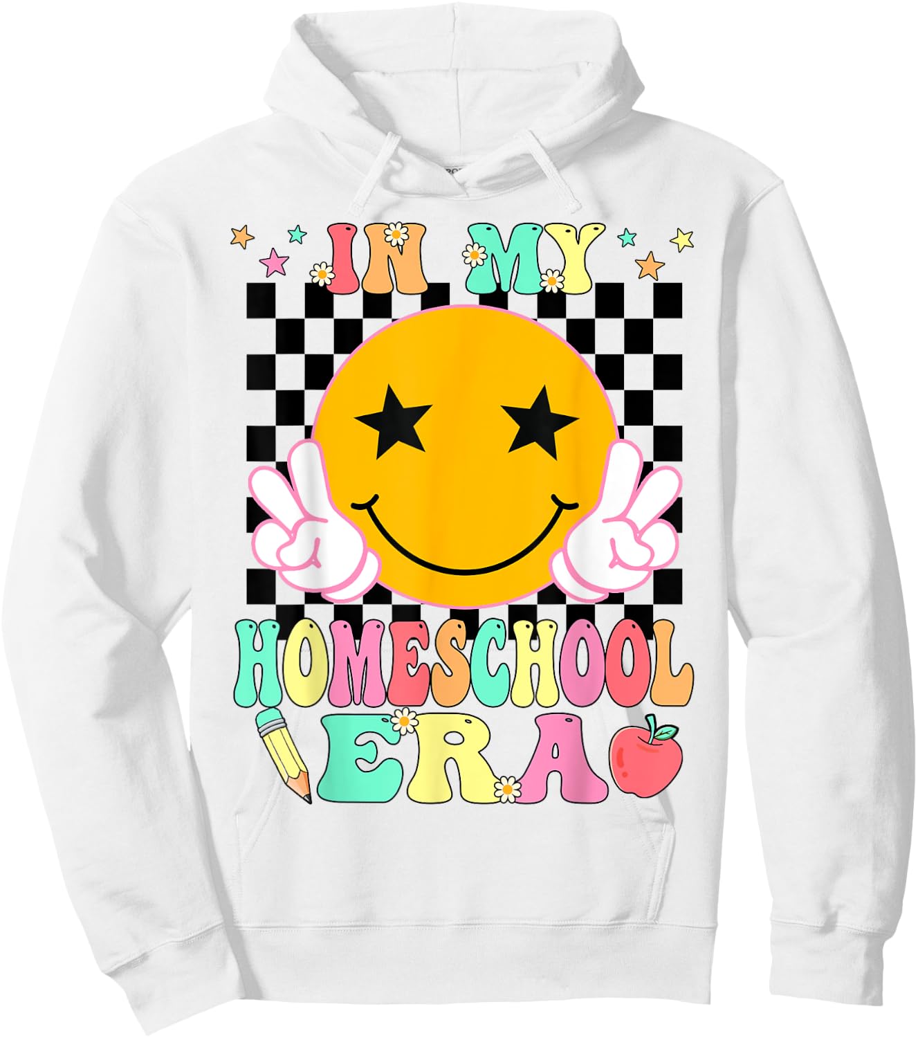 In My Homeschool Era Teacher Back to School Student Kids Hoodie - Hoodie | White