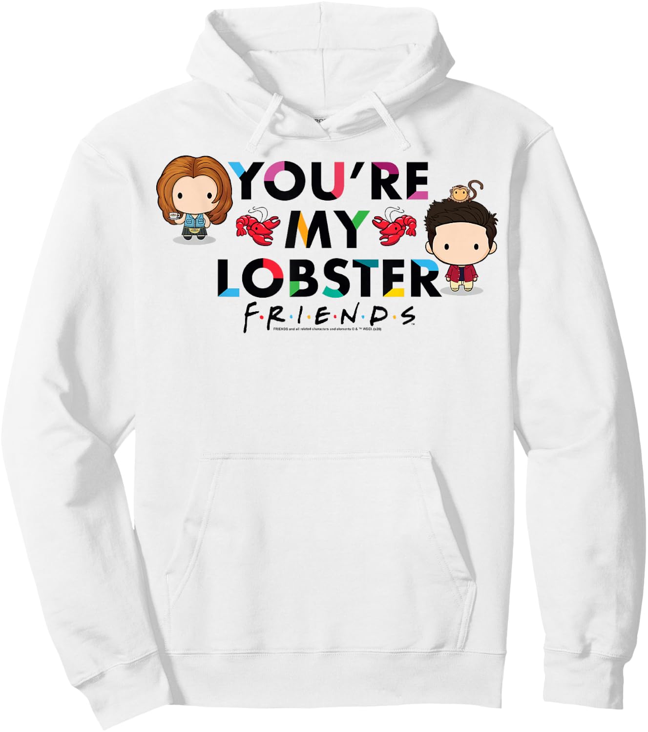 Friends Chibi You're My Lobster Hoodie - Hoodie | White