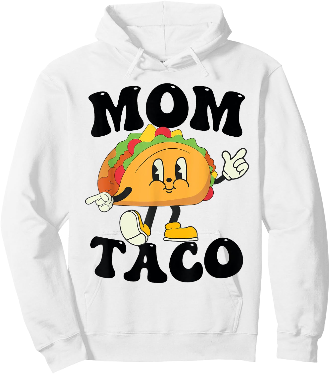 Mom of the Birthday Boy Girl Taco Mexican Birthday Family Hoodie - Hoodie | White