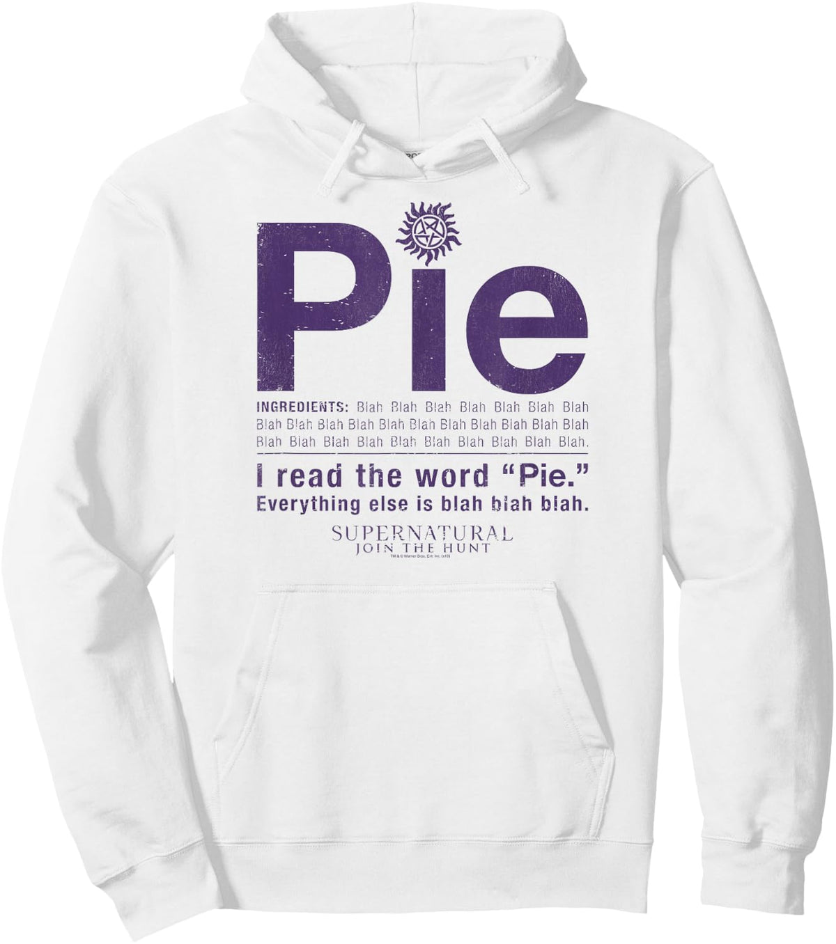 Supernatural Pie Hoodie - Hoodie | White